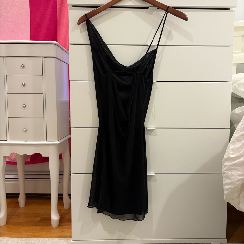 Black mini dress
